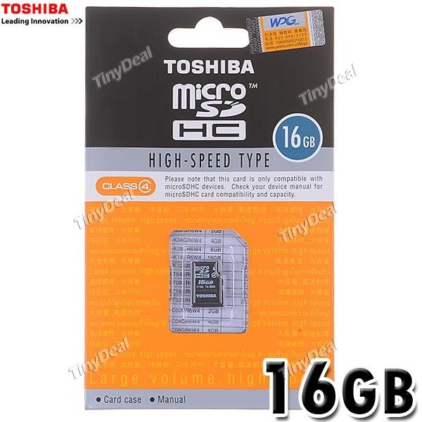 (TOSHIBA) 16GB Classe 4 Micro SD / TF de alta velocidade Tip